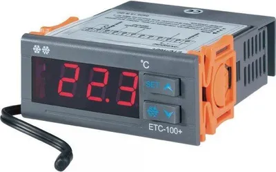 Immagine prodotto di Regolatore di temperatura Voltcraft ETC-100+ 230 V/AC Uscite 1 relè 230 V/AC / 10 A Dimensioni di montaggio 71 x 30 mm