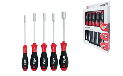 Produktbild von Wiha SoftFinish® Sechskant Steckschlüsselsatz, 5-tlg. (341 K5)
