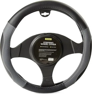Produktbild von RIDEX 4791A0158 Lenkradbezug Rutschfest Polyurethan Ø37-39cm Grau Schwarz Lenkradhülle