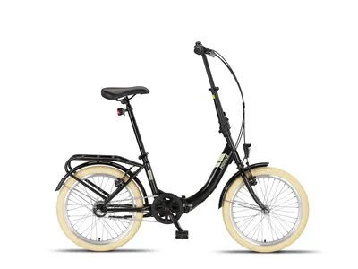 Produktbild von PACTO NINE - Hollandrad Komfortables Klappfahrrad Stahlrahmen Bike 20 Zoll Aluminiumfelgen Shimano Nexus 3 Nabenschaltung Faltrad Klapprad Schwarz