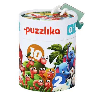 Produktbild von Puzzlika Puzzle - Zählende Tiere - 10x 2 Teile