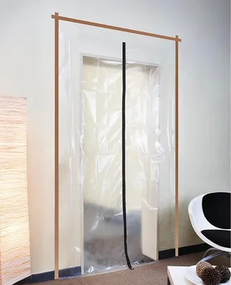Produktbild von Folienschutztür 220X120 Cm FEINZ Staubschutz Ideal Für Renovierungen Einfach Zu Montieren