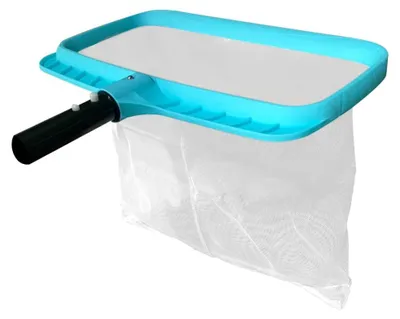 Produktbild von Poolkescher Schwimmbad Schaumkescher - Leichtes PVC - Feines Netz - Mit Griff - Für Ober- und Einbaupools und Whirlpools