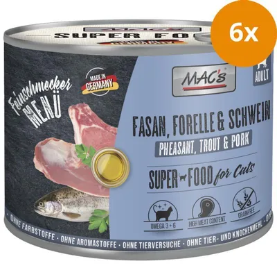 Produktbild von MACs CAT Feinschmecker Fasan & Forelle mit Schwein 200 g