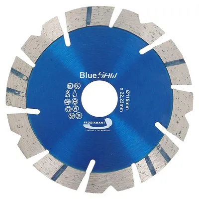 Zdjęcie produktu dla PRODIAMANT Diamentowa tarcza tnąca 115 mm do betonu / granitu BlueSaw