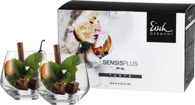 Image de EISCH : 2 verres à whisky modèle 518/14, présentés dans une boîte cadeau SKY SENSISPLUS, référence 25184140/180070