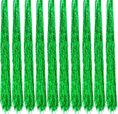 Produktbild von Oblique Unique 10x Lametta Weihnachten Fasching Karneval Geburtstag Feier Party Deko - grün