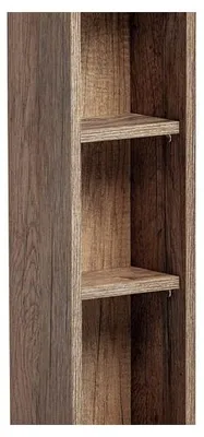 Image de Meuble en bois avec 2 étagères Rosario Oak - Marron - H 65 x L 20 x P 15 cm
