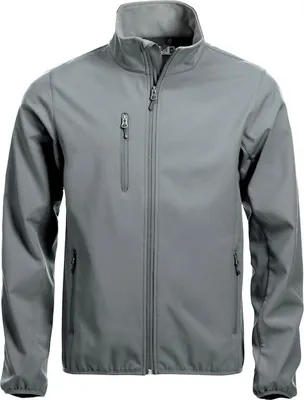 Produktbild von Basic Softshelljacke mit 3 Außentaschen, 2 Innentaschen und elastischen Bündchen, 280 g/m²
