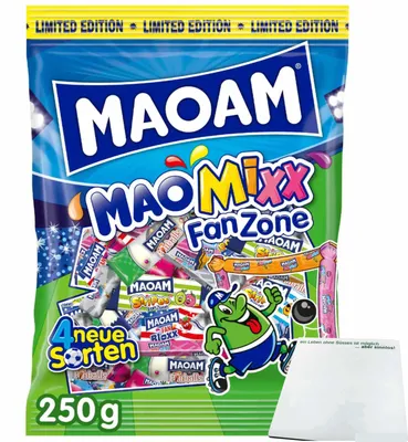 Produktbild von Maoam MaoMixx FanZone (250g Beutel) + usy Block