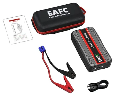 Image de Démarreur de secours pour voiture, courant de crête de 600 A, batterie externe portable, démarreur avec Box-a