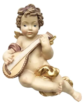 Produktbild von Engel, fliegender Musiker mit Mandoline und Gitarre, 8 cm – handbemaltes religiöses Objekt