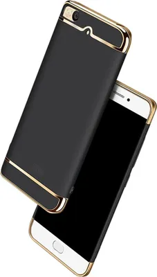 Produktbild von Handy Hülle Schutz Case für Xiaomi Mi 5s Bumper 3 in 1 Cover Chrom Etui Gold