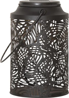 Produktbild von Star Trading 482-66 LED-Solar-Dekoration "Leafy", Laterne, schwarz