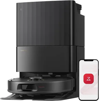 Produktbild von Roborock Qrevo S5V Saugroboter mit Wischfunktion, 12.000Pa, Zero-Tangle System, Warmlufttrocknung, Multifunktions-Dockingstation (Schwarz)