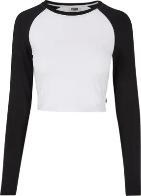 Image de Urban Classics - T-shirt court à manches longues pour femmes TN918 (XXL) (blanc/noir)