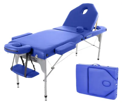 Produktbild von Zusammenklappbarer Massagestuhl aus Aluminium, Gepolstert und Verstellbar