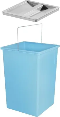 Obrázek produktu pro Vnitřní koš Hailo 1221209 modrý 15 l 220 x 230 x 350 mm s víkem