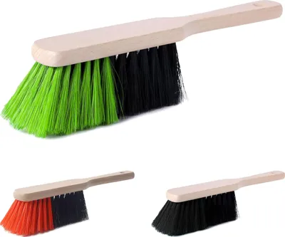 Produktbild von Garronda Handfeger PET mit Kurz Griff für den Frühjahrsputzen im Garten PET GD-0009 (Schwarz/Grün)