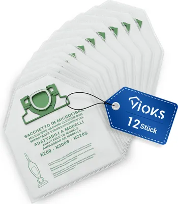 Produktbild von Filterbeutel 12x Staubsaugerbeutel passend für Kobold 200 Staubsauger