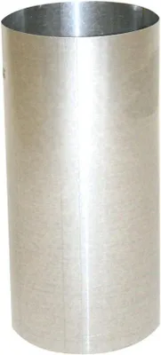 Immagine prodotto di Ventilatore da camino - Tubo di scarico - Sistema di scarico sicuro - Acciaio resistente al fuoco - L 250 x Ø 120 mm - Argento