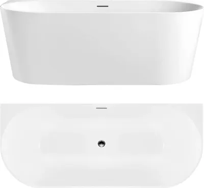 Produktbild von Wandbadewanne REA CAPRI SLIM 170 White