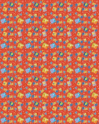 Produktbild von Geschenkpapier Rolle mit Party-Motiv für Geburtstage und Feiern, ca. 76 x 152 cm