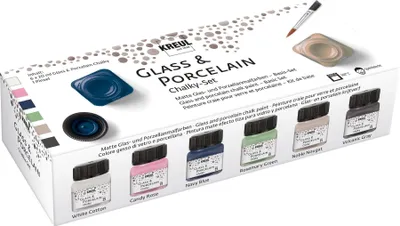 Produktbild von KREUL Glas- und Porzellanfarbe Chalky Set 6 x 20 ml