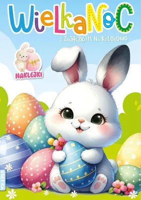 Image de Pâques avec un lapin coloré - (Buch auf Polnisch)