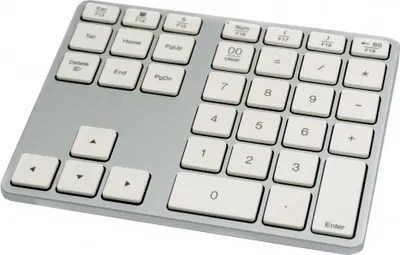 Produktbild von Numpad Bluetooth 3 2.4 GHz Ziffernblock Tastatur mit Akku USB in Weiß