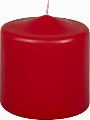 Produktbild von Premium Stumpenkerzen Rot 100 x 100 mm, 1 Stück