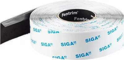 A roll of tape with branding visible.