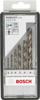Produktbild von PRO Stainless Steel HSS-Co Spiralbohrer-Set, 6-tlg.