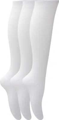 Produktbild von Mädchen Kniestrümpfe, unifarben (3er Pack) K117 (EUR 37-39,5 (13+ Jahre)) (Weiß)
