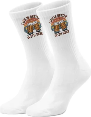 Produktbild von epicsocks Crafty Cheers Leben mit Bier Socken in 42-46 im Paar