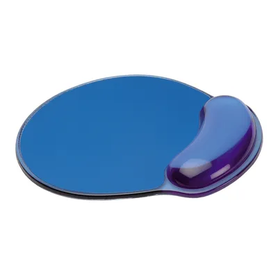 Produktbild von ROLINE Mausmatte, mit Handgelenkauflage, blau