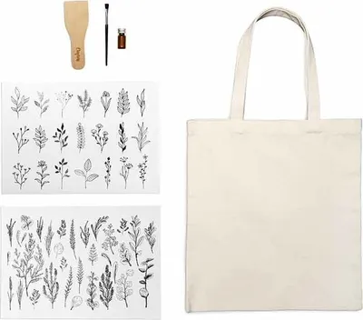 Immagine prodotto di Borsa della spesa personalizzata - immagini di fiori neri