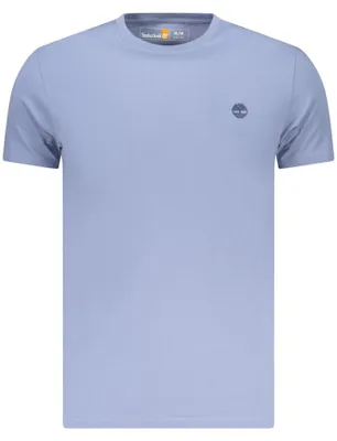 Produktbild von Herren Kurzarm T-Shirt Blau – Slim Fit, Baumwolle, Stickerei