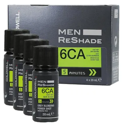 Image de Goldwell Color men reshade 6CA Blond foncé Cendré froid CFM 4x20ml - teinture