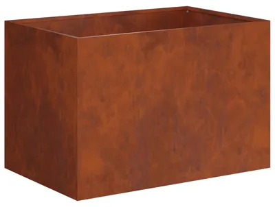 Produktbild von vidaXL Garten-Pflanzgefäß Rostoptik 60 x 40 x 40 cm Wetterfeststahl