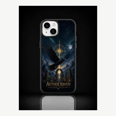 Obrázek produktu pro Pouzdro na iPhone 15, ochranné pouzdro s motivem krkav, značka LUNØIR