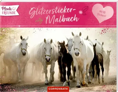 Produktbild von Pferdefreunde - Glitzersticker-Malbuch