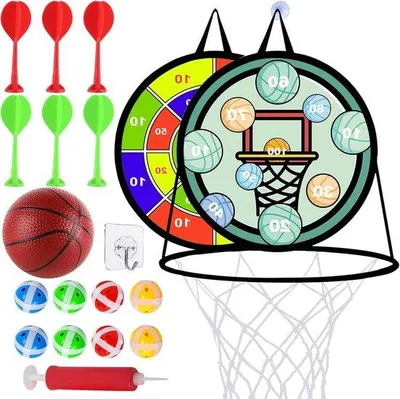 Immagine prodotto di Bersaglio da freccette in velcro, a doppio strato, per uso interno ed esterno, ideale per bambini dai 3 anni in su
