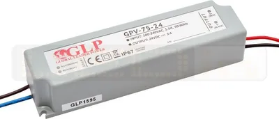 Immagine prodotto di Trasformatore LED 72W 3A 24V alimentazione IP67 Trasformatore driver impermeabile per illuminazione strisce LED