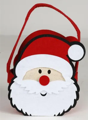 Produktbild von 16 Stück Geschenktaschen Präsentbeutel 23x10cm aus Filz Weihnachten