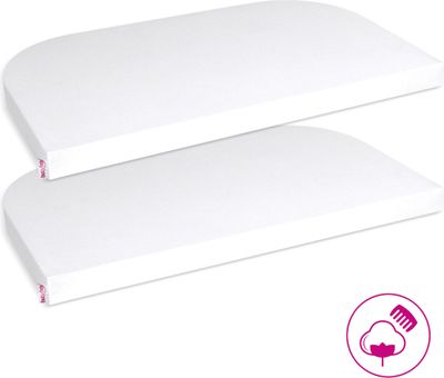 babybay Spannbetttuch 2er Pack Deluxe aus Jersey für OneSize
