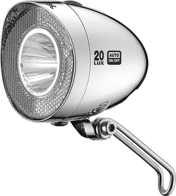 Produktbild von XLC Scheinwerfer LED Retro Reflektor 20Lux Schalter, chrom
