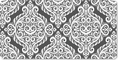 Produktbild von MuchoWow® Mauspad Mousepad Muster - Abstrakt - Weiß 60x30 cm - Mousepads - Maus Mat - Pad - Mausunterlage - Nachhaltig