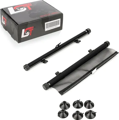 Produktbild von 2x Universal Auto Sonnenschutzrollo UV-Schutz Seitenfenster durchsichtig 40 cm