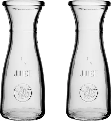 Immagine prodotto di Caraffa per acqua in vetro KADAX, caraffa in vetro, 250 ml, set per limonata, 2 pezzi